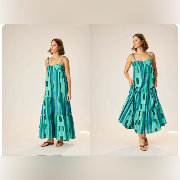 Natalie Martin Melanie Dress - Seaglass - Picture 1 of 5